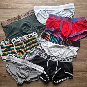 Andrew Christian & Calvin Klein Trunks & Briefs Underwear 10-Pack (Small)